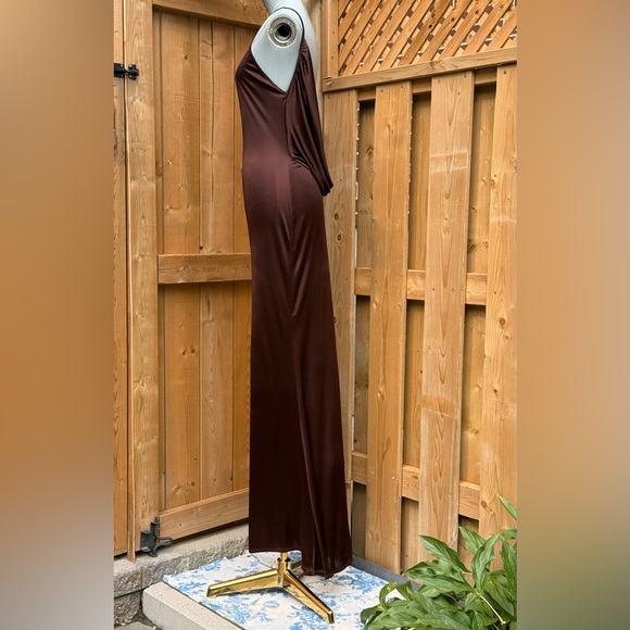 🆕 RAT & BOA 🧿 NWOT Deia Slinky Little Brown Jersey Dress, Sz XS US 2 - Picture 11 of 16